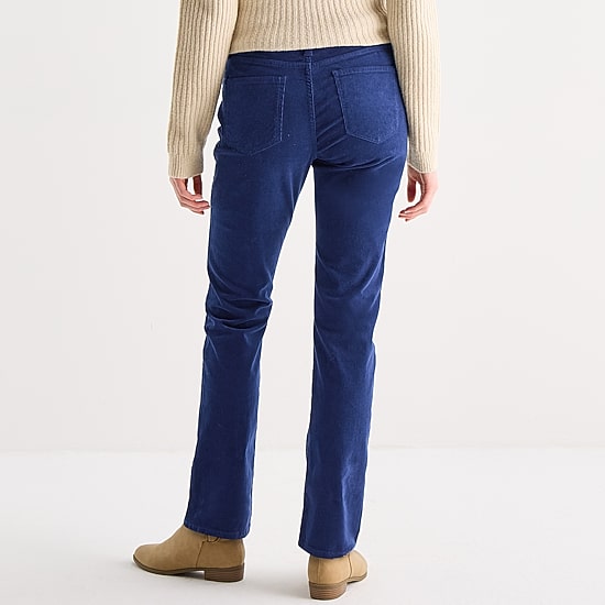 St. John's Bay Womens Tall Mid Rise Straight Corduroy Pant