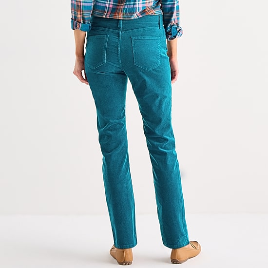 St. John's Bay Womens Tall Mid Rise Straight Corduroy Pant