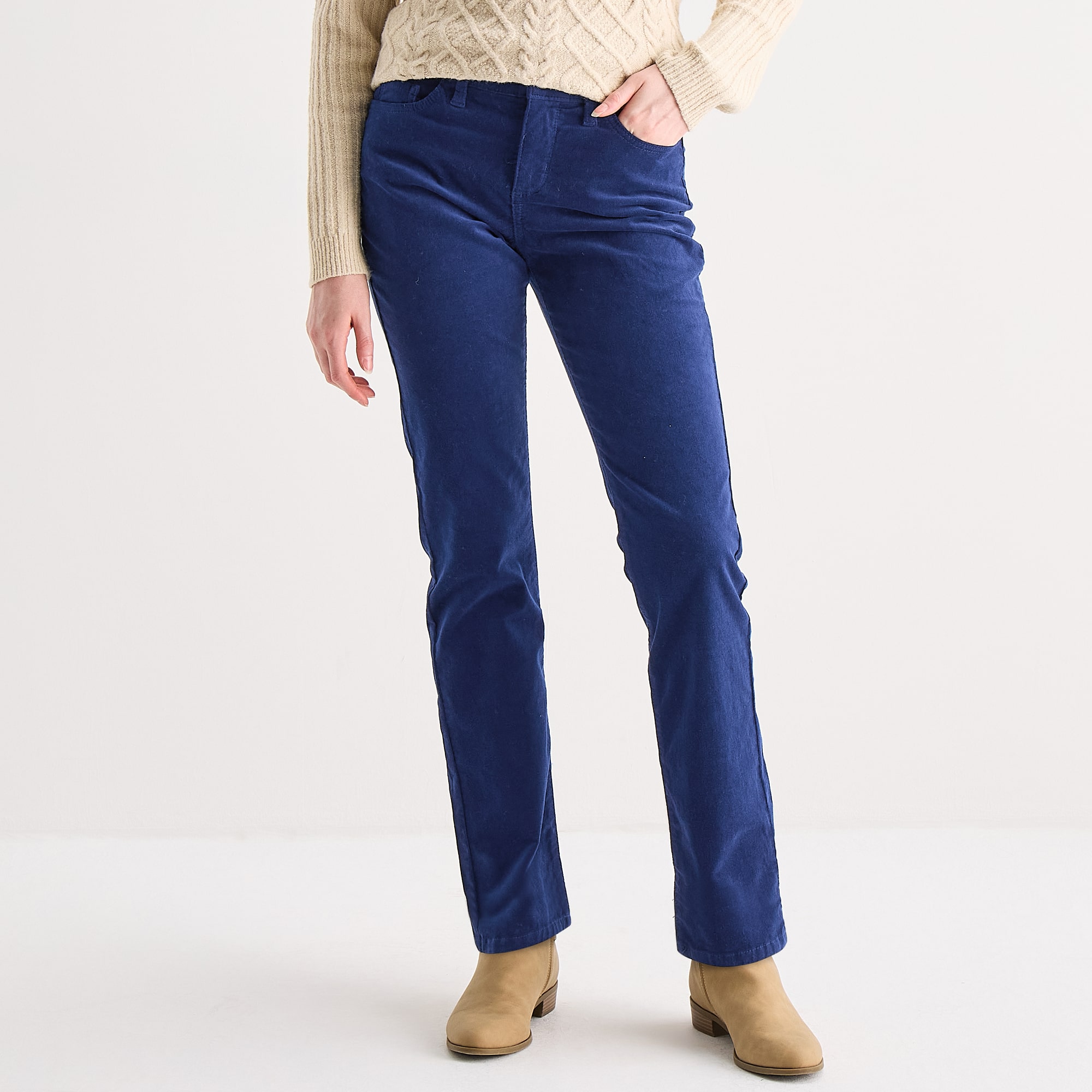 St. John's Bay Womens Tall Mid Rise Straight Corduroy Pant