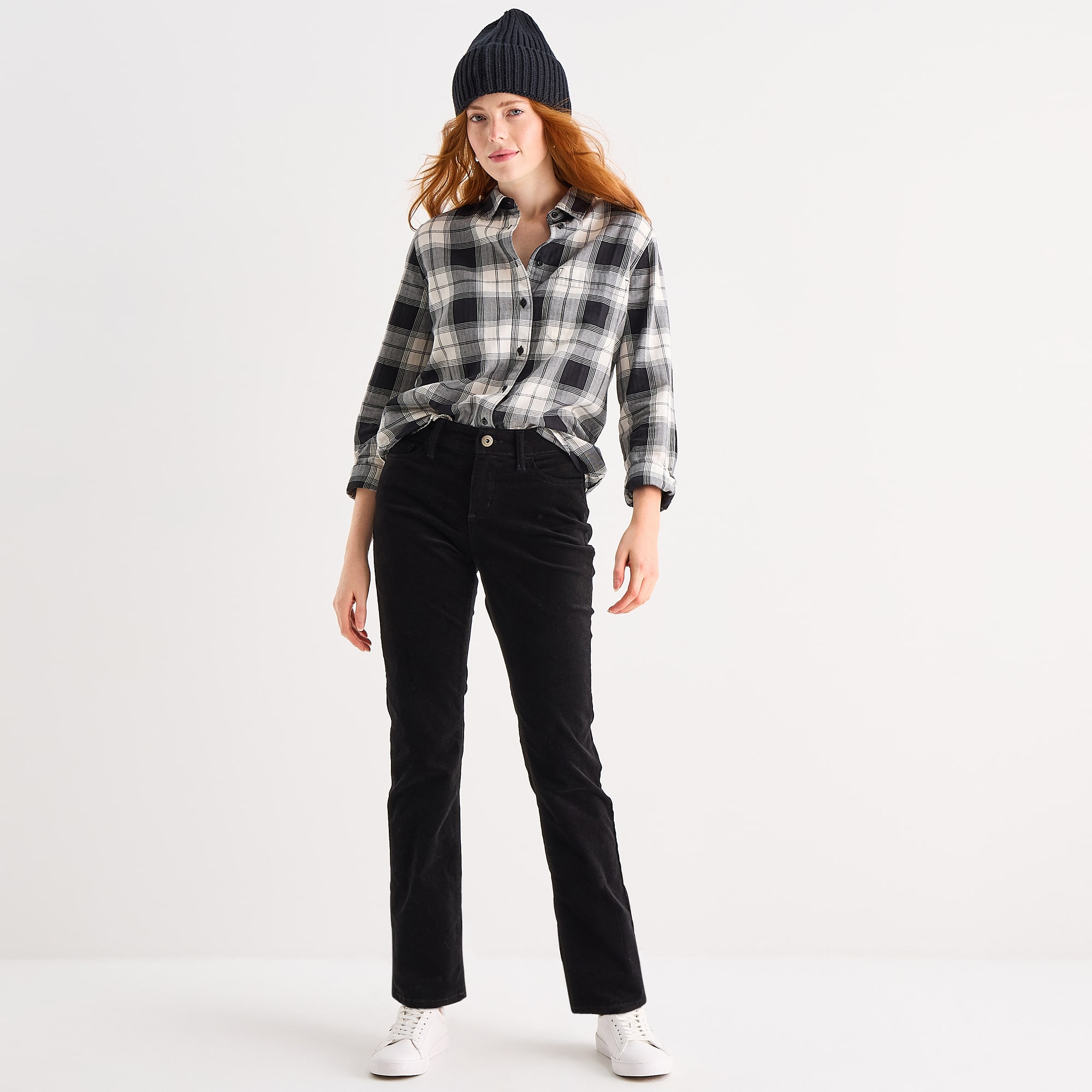 St. John's Bay Womens Tall Mid Rise Straight Corduroy Pant