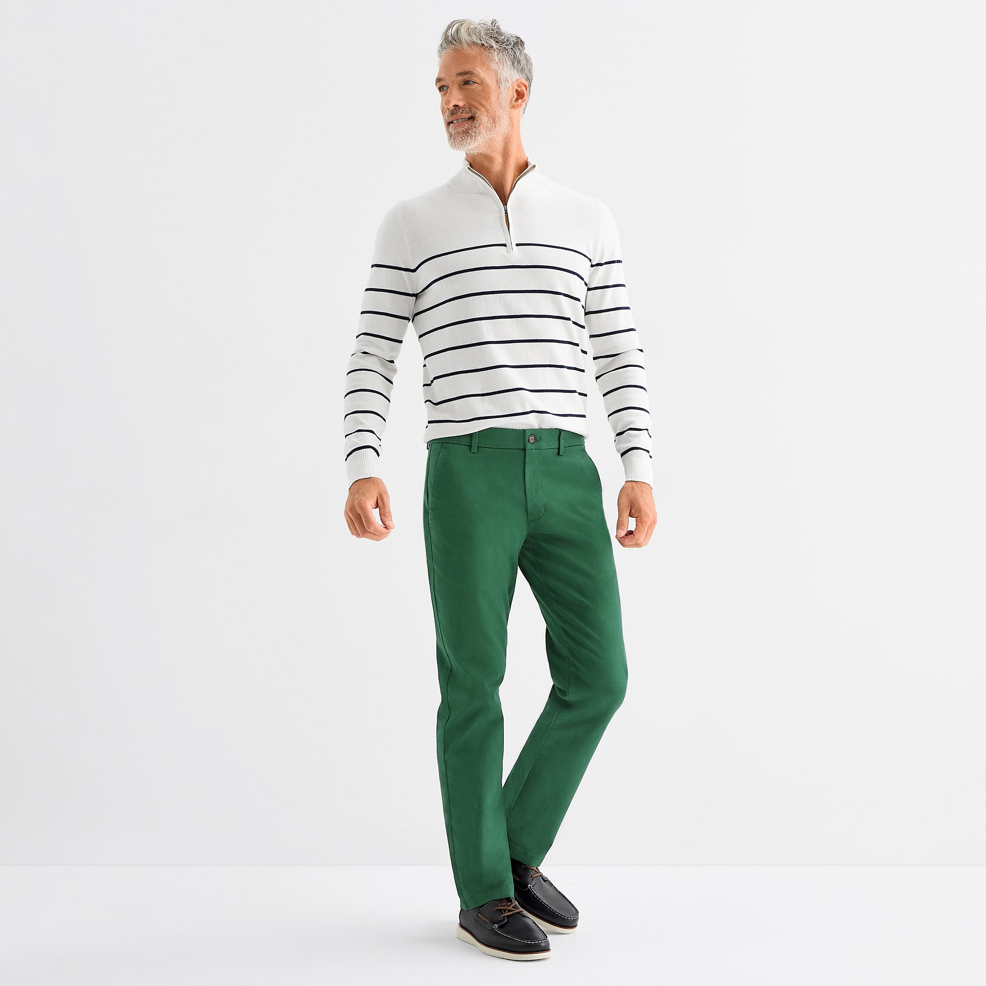 St. John's Bay Stretch Chino Mens Straight Fit Flat Front Pant