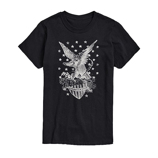 Mens Crew Neck Short Sleeve Regular Fit Big and Tall Graphic T-Shirt