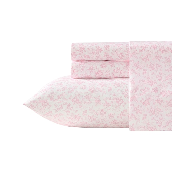 Laura Ashley Floral Toile Sheet Set