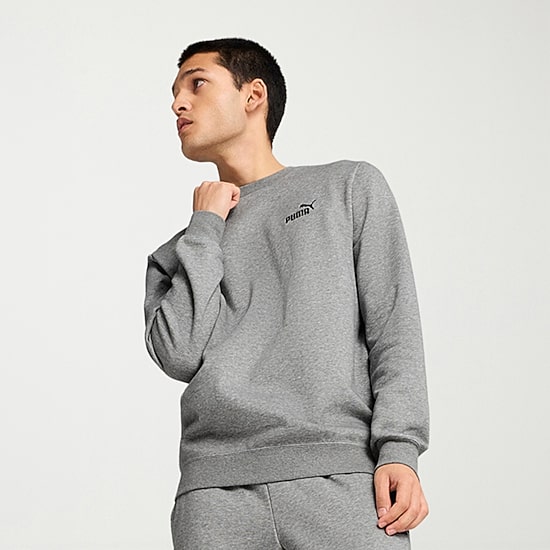 PUMA Essential Mens Crew Neck Long Sleeve Sweatshirt
