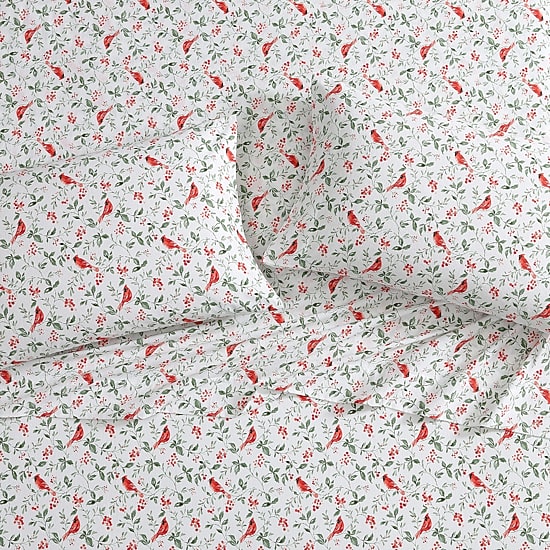 Laura Ashley Jolly Cardinal Sheet Set
