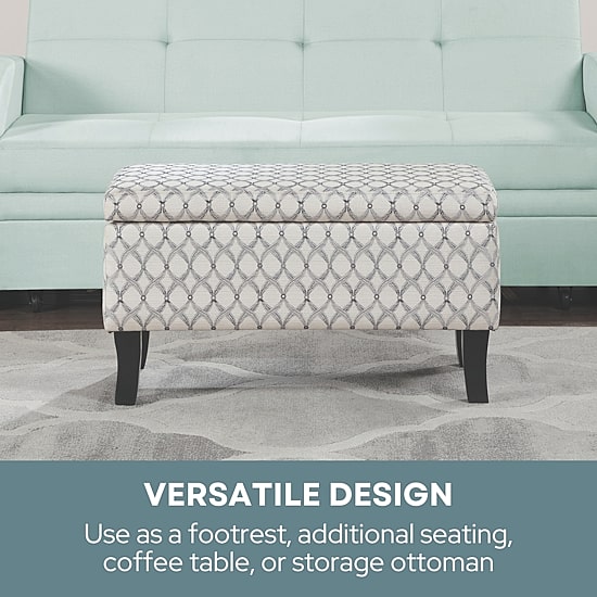Convenience Concepts Designs4comfort Storage Lift-Top Ottoman