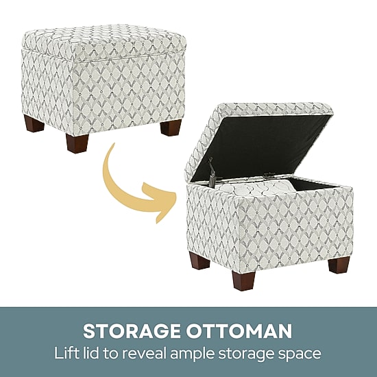 Convenience Concepts Madison Cushioned Ottoman
