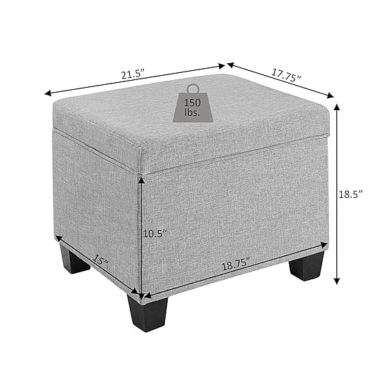 Madisson Cushioned Storage Ottoman