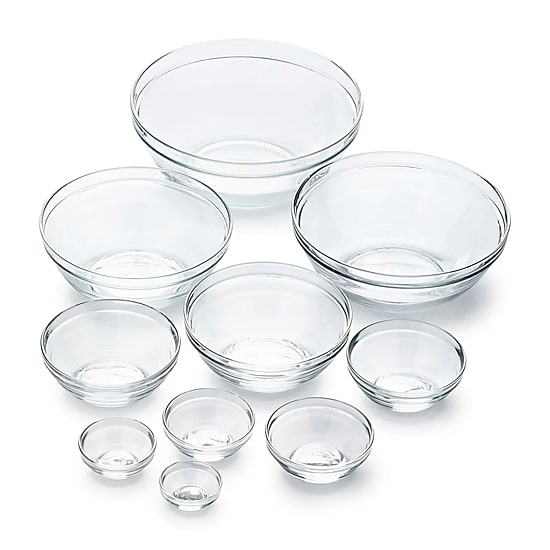 Duralex Gigone 10-pc. Glass Mixing Bowl Set