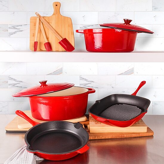 BergHOFF Neo Cast Iron 9-pc. Cookware Set