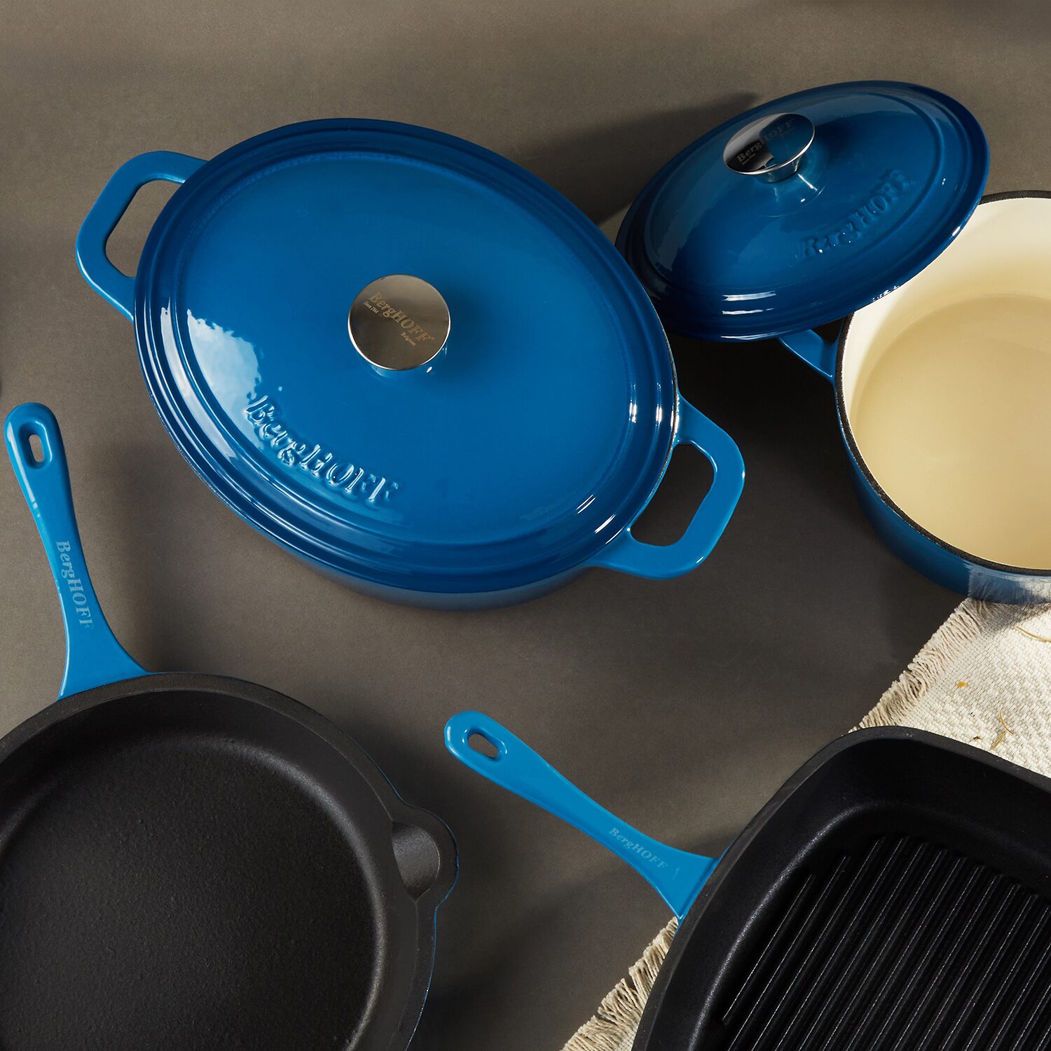 BergHOFF Neo Cast Iron 10-pc. Cookware Set