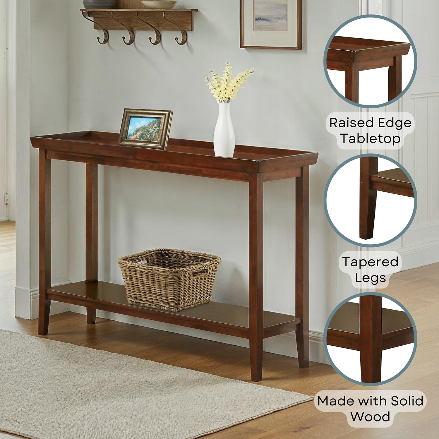 Convenience Concepts Ledgewood Console Table