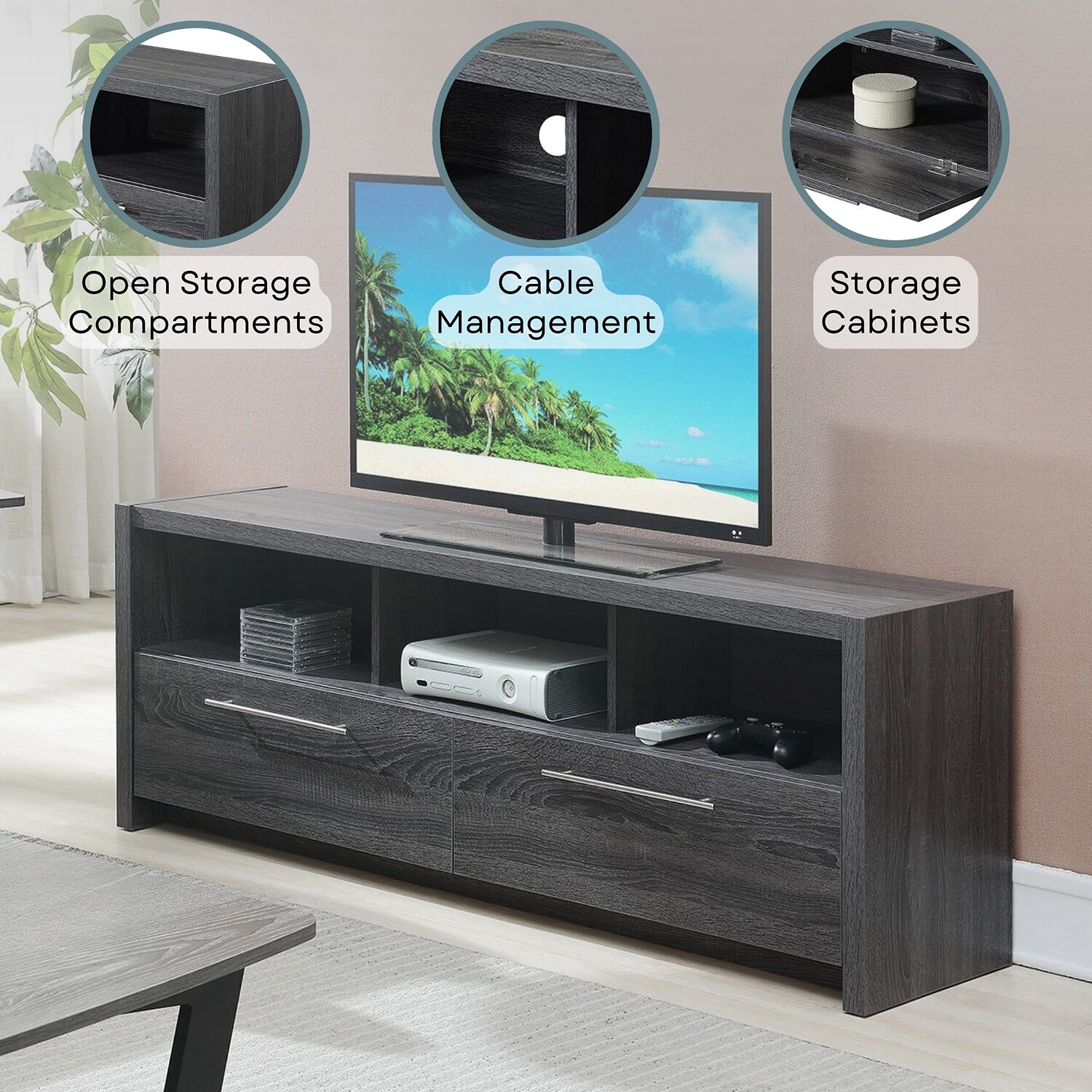 Convenience Concepts Newport Living Room Collection TV Stand