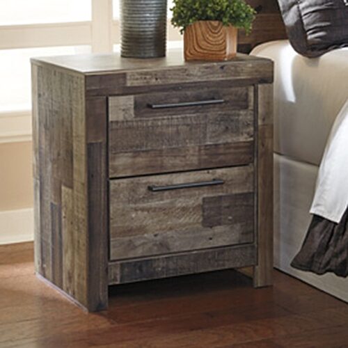 Signature Design by Ashley Benchcraft Derekson 2-Drawer Night Stand, One Size, Gray