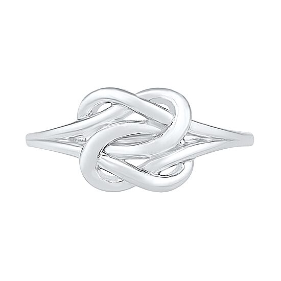 Womens 8.5MM 10K Gold Knot Band