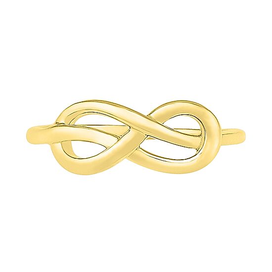 Womens 6.5MM 10K Gold Infinity Band