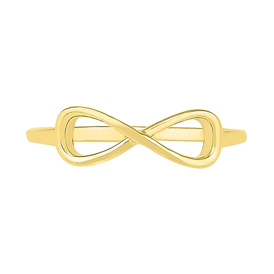 Womens 5MM 10K Gold Infinity Band