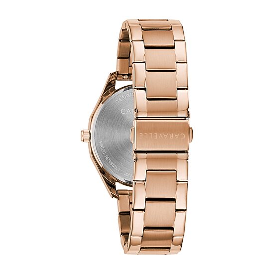 Caravelle Designed By Bulova Womens Stainless Steel Bracelet Watch 45l179