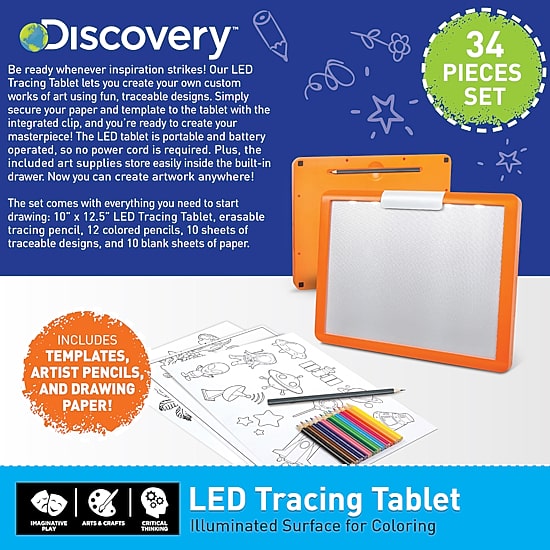 Discovery Kids Toy LED Tracing Tablet