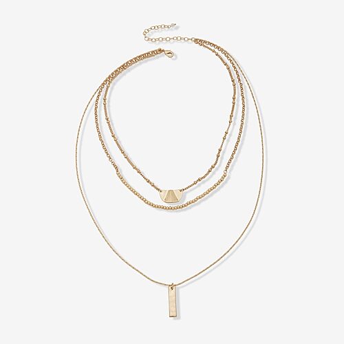 A.N.A Gold Tone Womens 24 Inch Strand Necklace, One Size, Yellow