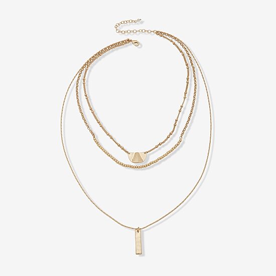 a.n.a Gold Tone Womens 24 Inch Strand Necklace