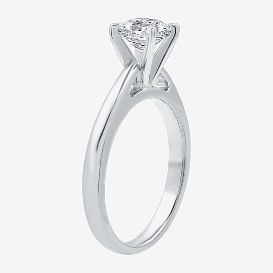 I Said Yes (G / Si1-Si2) Womens 1 1/4 CT. T.W. Lab Grown White Diamond Sterling Silver Round Solitaire Bridal Set