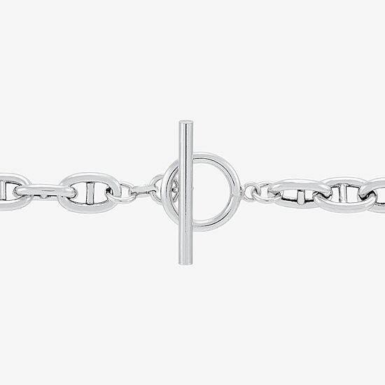 Made in Italy Womens Sterling Silver 7.5 Inch Link Bracelet