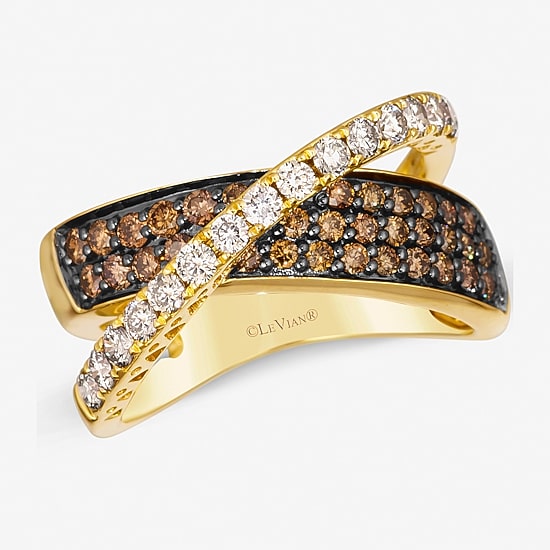 Le Vian® Ring featuring 1/2 CT. Nude Diamonds™ 5/8 CT. Chocolate Diamonds® set in 14K Honey or Strawberry Gold™