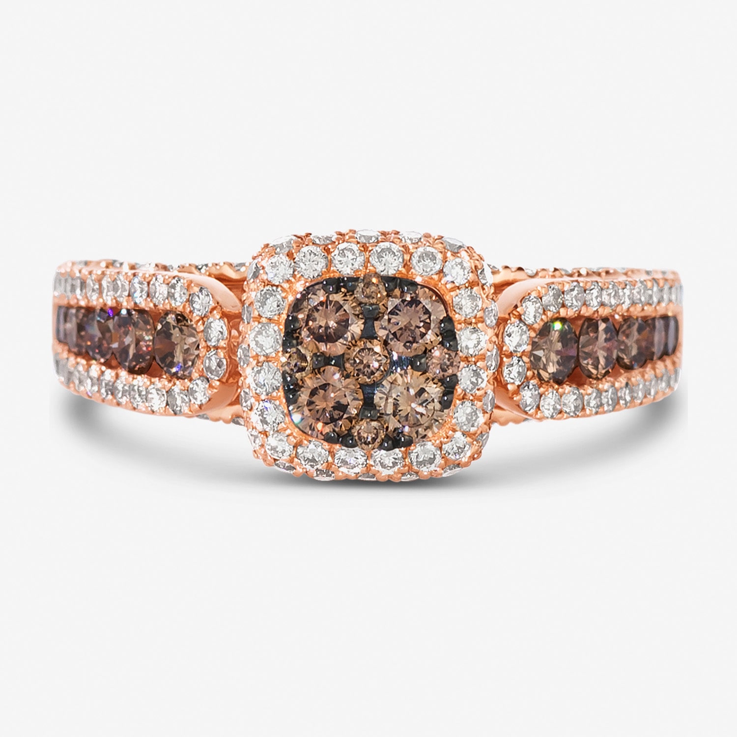Le Vian® Ring featuring 5/8 CT. Chocolate Diamonds® 1 3/4 Nude Diamonds™ set 14K Strawberry Gold®