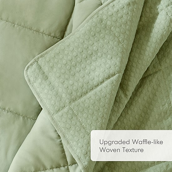 510 Design Mina Waffle Weave Textured Quilt Set