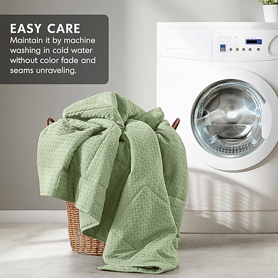 510 Design Mina Waffle Weave Textured Quilt Set