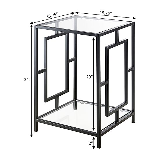 Convenience Concepts Town Square Metal End Table
