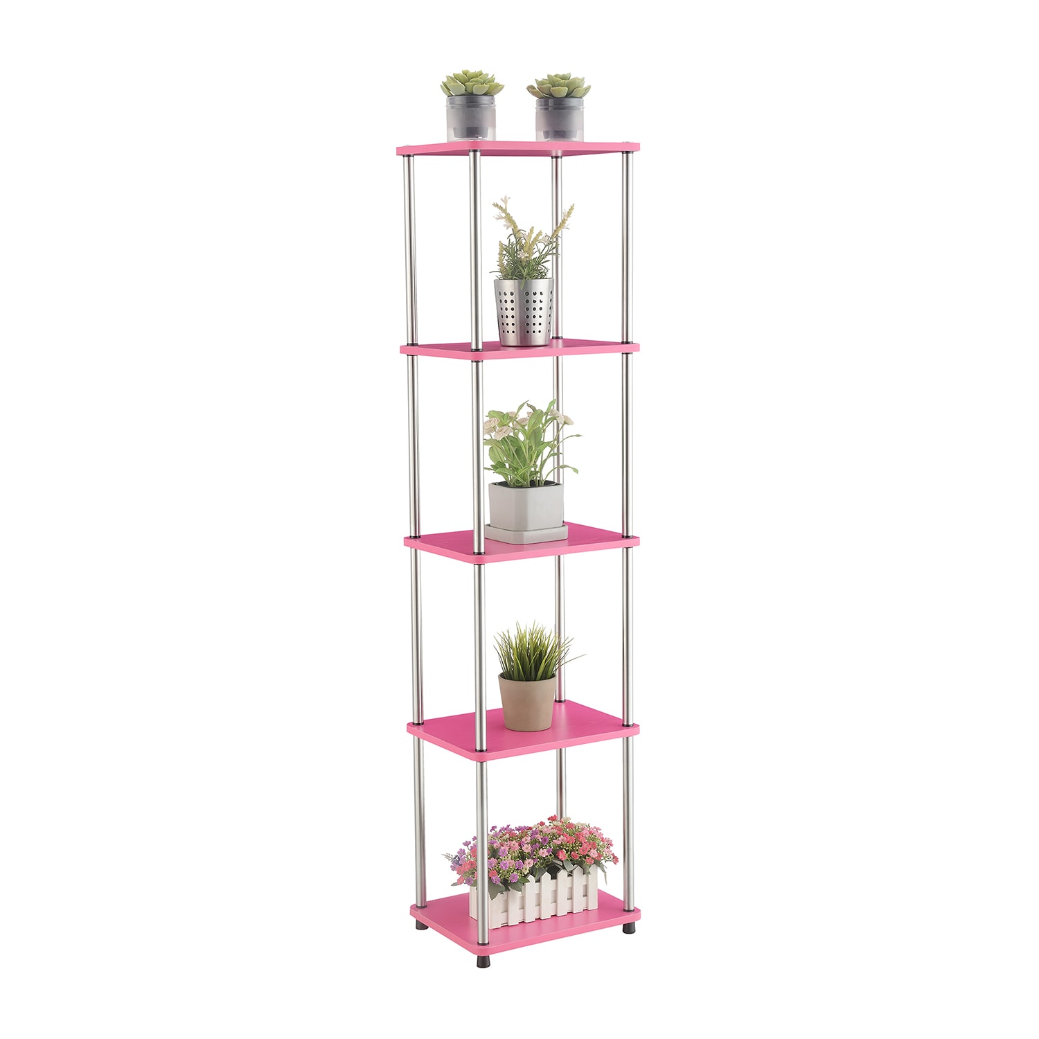 Convenience Concepts Desing2go 4-Shelf Standard Bookshelf