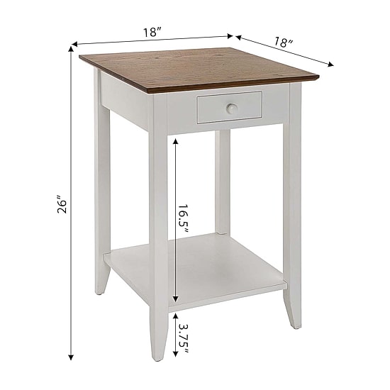 Convenience Concepts American Heritage 1-Drawer End Table
