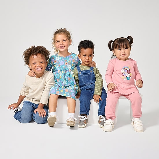 Okie Dokie Toddler & Little Boys Adjustable Waist Straight Leg Jean