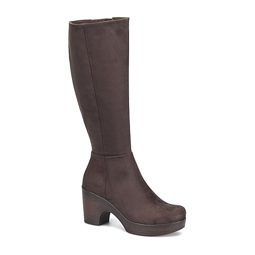 BOC by Born Womens Brogan Chunky Heel Dress Boots, 8 Medium, Brown