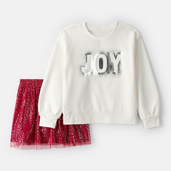 Carter's Holiday Joy Little & Big Kid Girls 2-pc. Skort Set