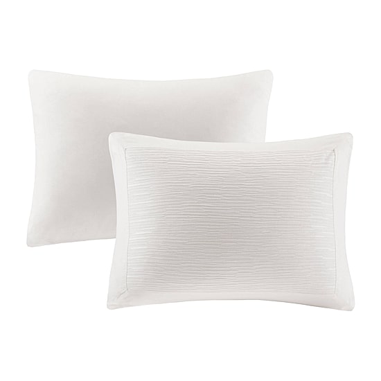N Natori Hanae Cotton Blend Yarn Dyed 3 Piece Comforter Set