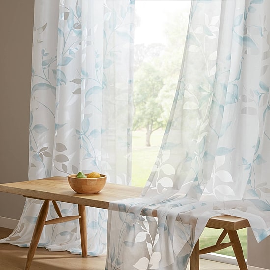 Madison Park Vera Grommet Top Sheer Single Curtain Panel