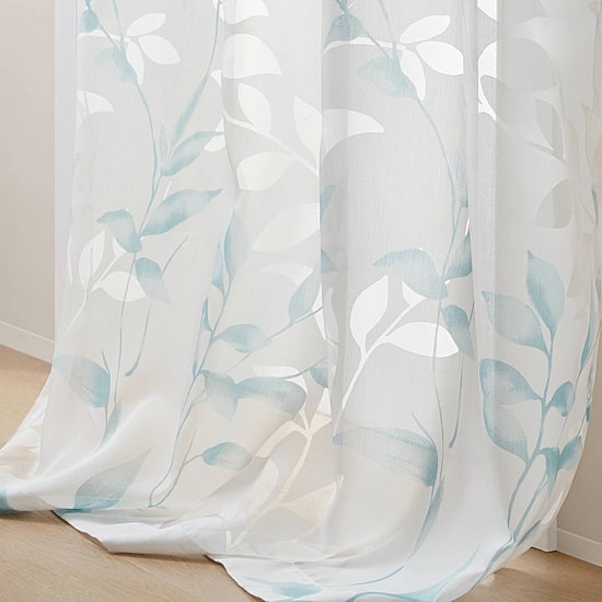 Madison Park Vera Grommet Top Sheer Single Curtain Panel