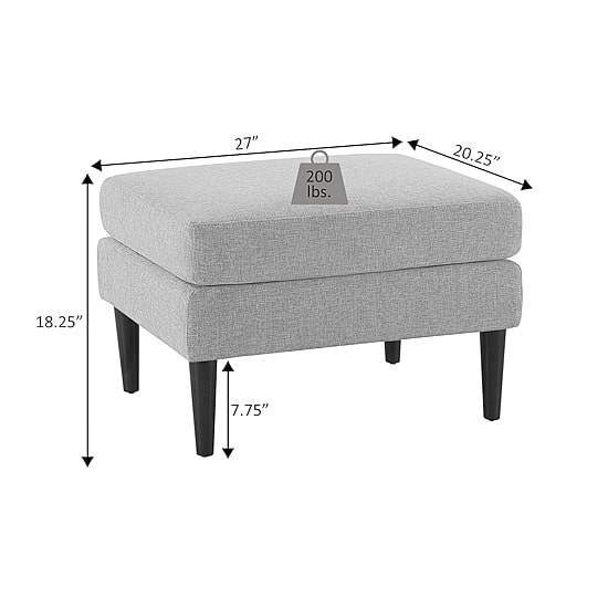 Marlow Mid Century Ottoman