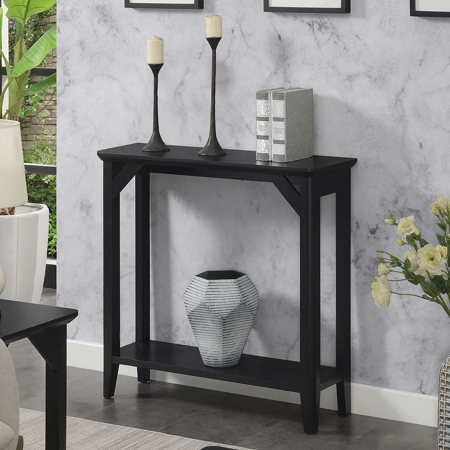 Winston Hall Table with Shelf