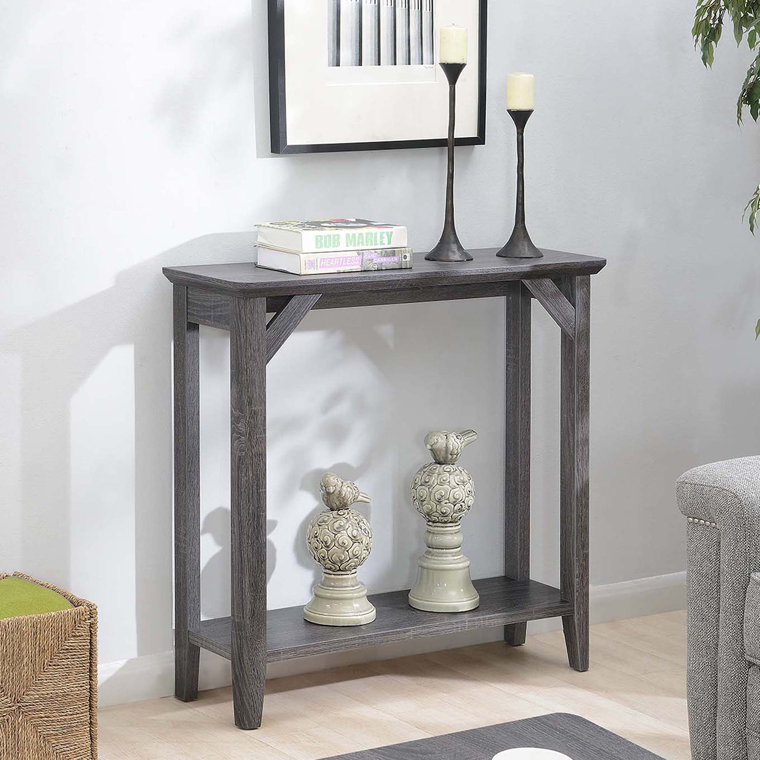 Winston Hall Table with Shelf