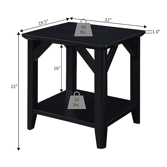 Convenience Concepts Winston Living Room Collection Storage Console Table