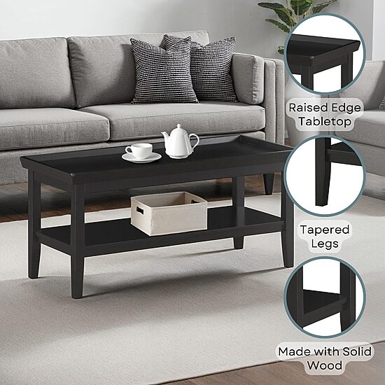 Convenience Concepts Ledgewood Living Room Collection Coffee Table