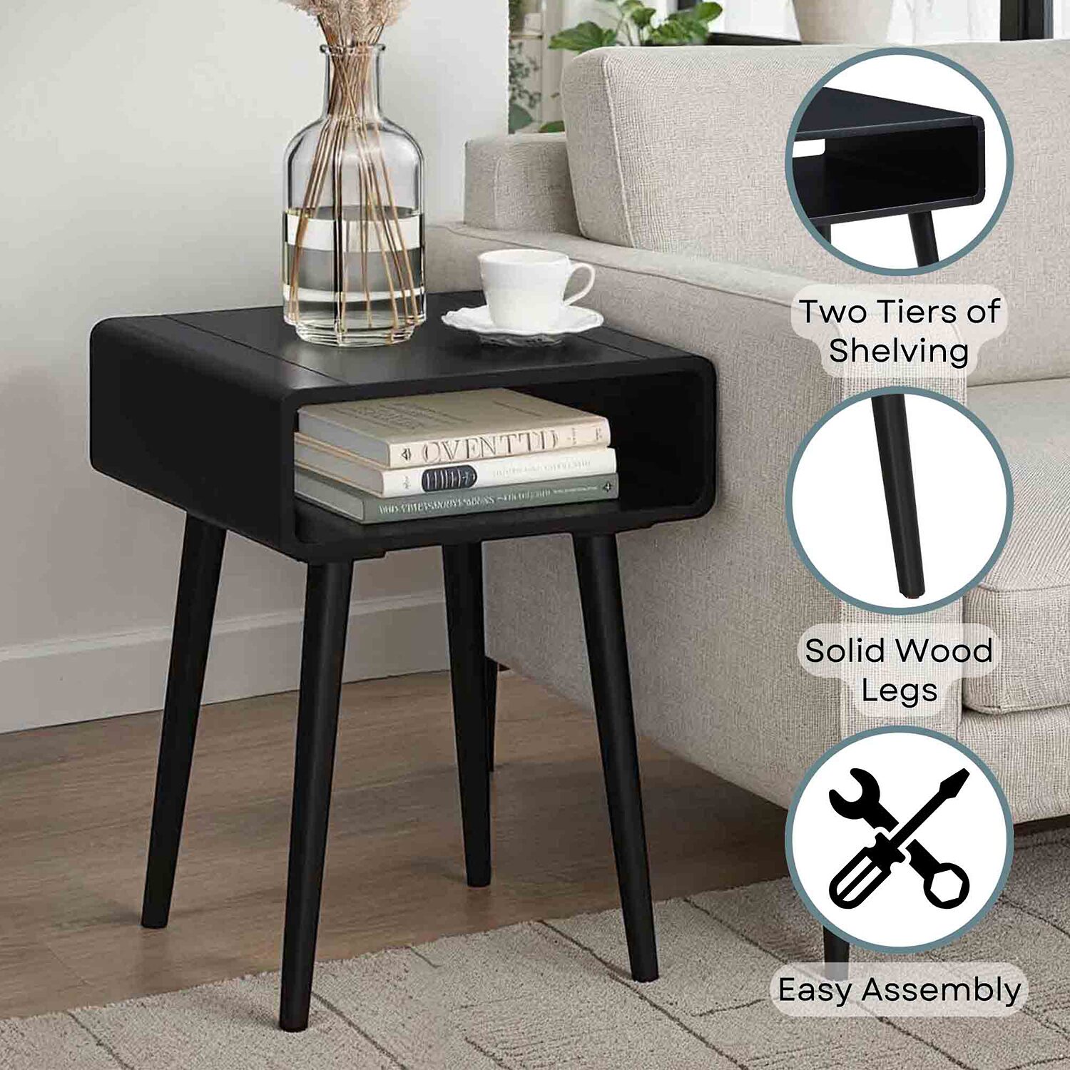 Napa End Table with Shelf