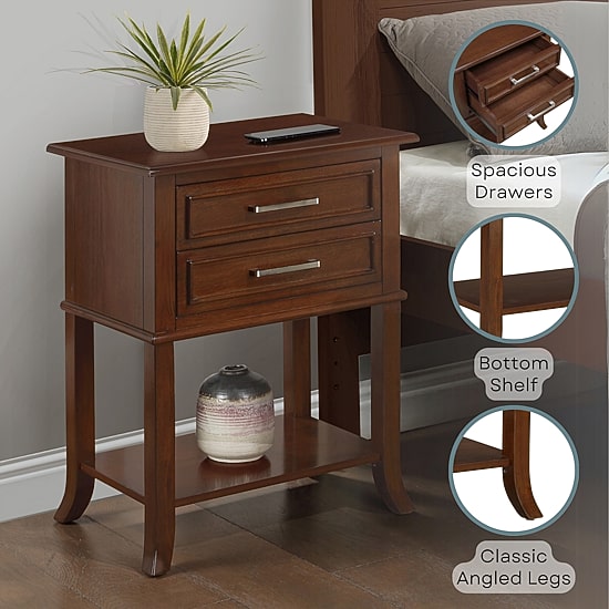 Convenience Concepts Sydney 2-Drawer End Table