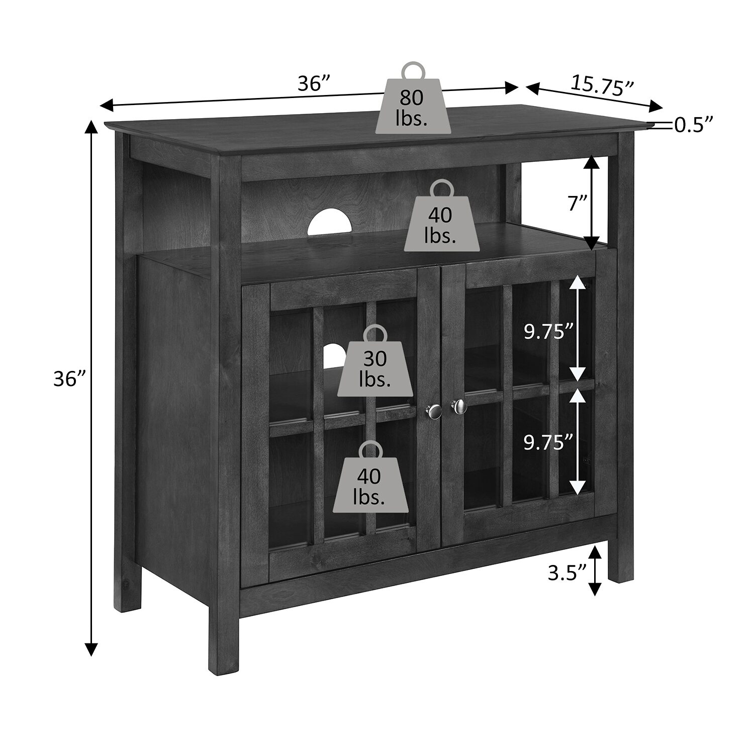 Big Sur Highboy TV Stand