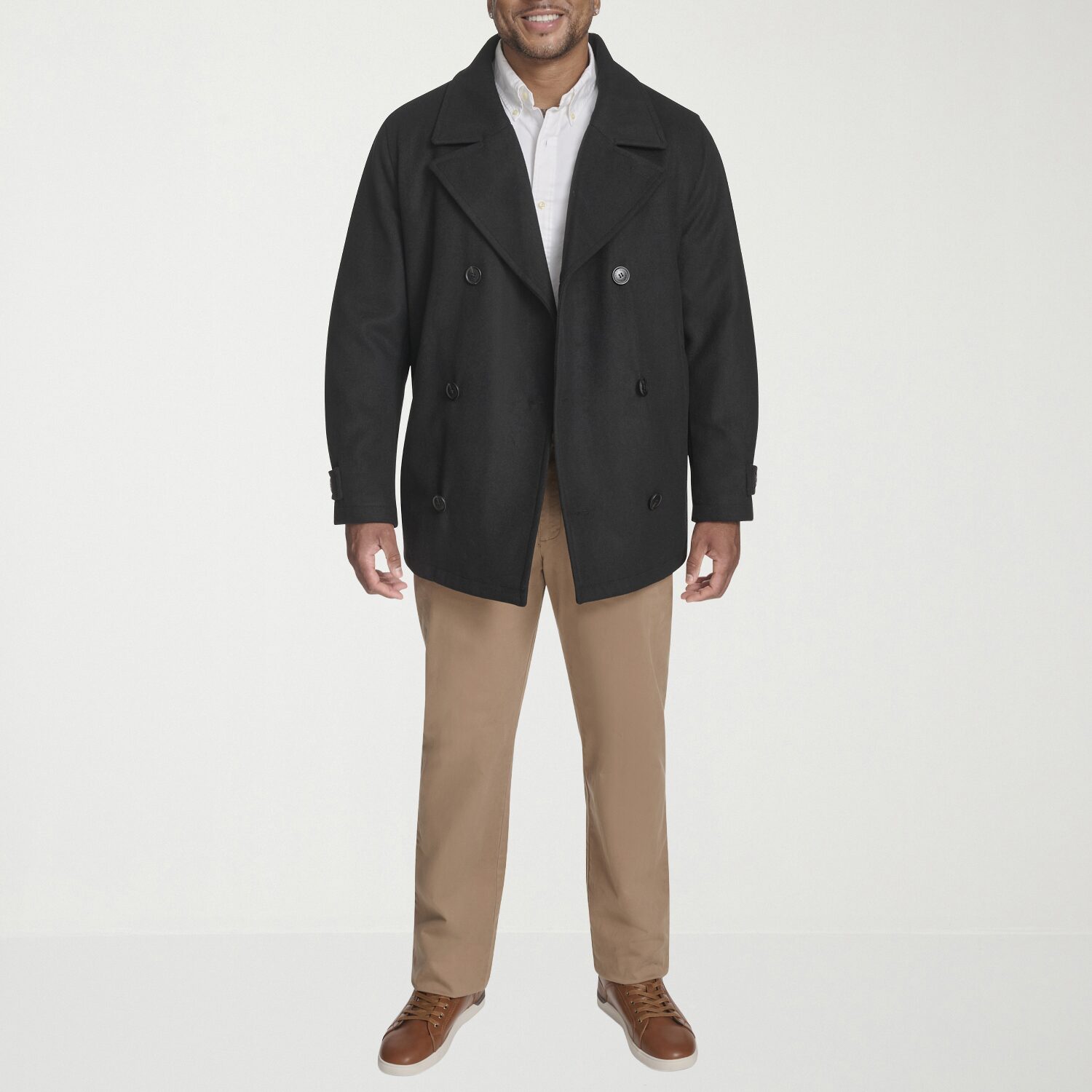 Dockers Unisex Adult Midweight Big and Tall Peacoat