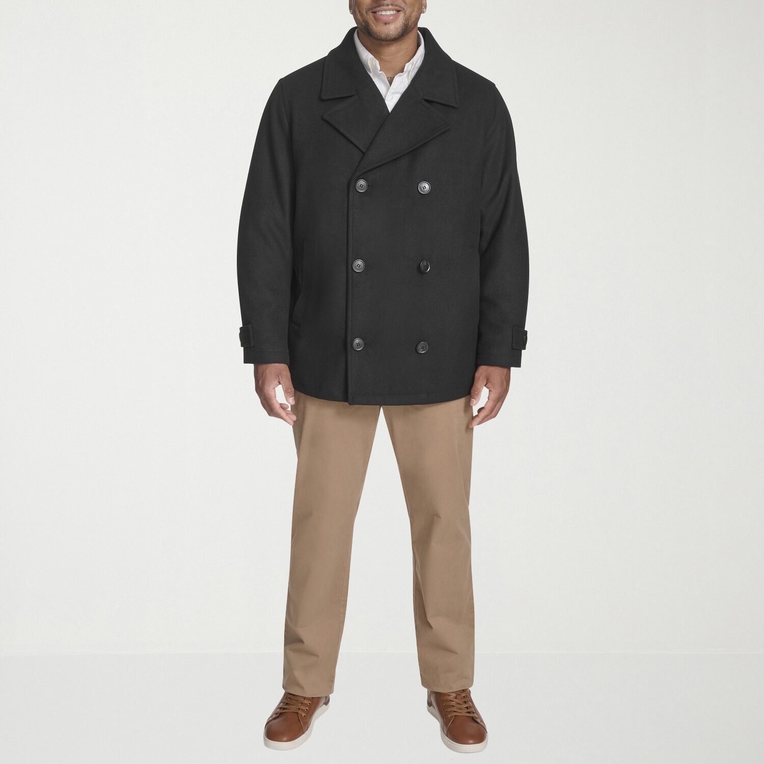 Dockers Unisex Adult Midweight Big and Tall Peacoat